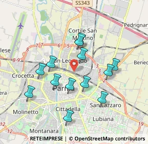 Mappa Via Palermo, 43122 Parma PR, Italia (1.68846)