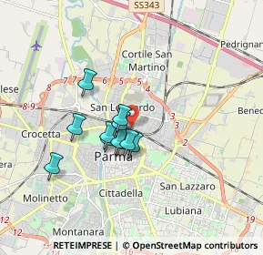 Mappa Via Palermo, 43122 Parma PR, Italia (1.23455)