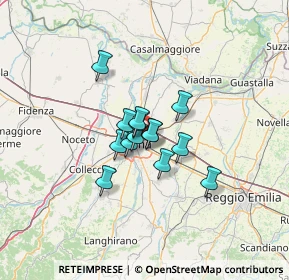 Mappa Via Dante Spaggiari, 43122 Parma PR, Italia (7.68714)
