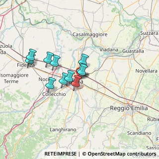 Mappa Via Dante Spaggiari, 43122 Parma PR, Italia (10.43)