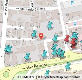 Mappa Piazza Ravanet, 43126 Parma PR, Italia (0.08889)