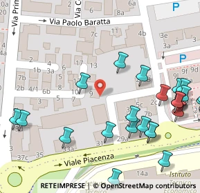 Mappa Piazza Ravenet, 43126 Parma PR, Italia (0.08889)