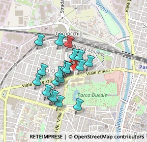 Mappa Piazza Ravanet, 43126 Parma PR, Italia (0.344)