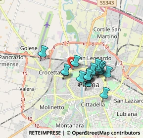 Mappa Piazza Ravanet, 43126 Parma PR, Italia (1.297)