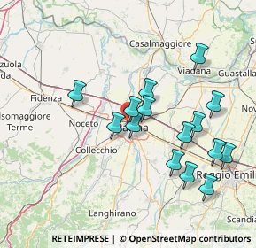 Mappa Piazza Ravanet, 43126 Parma PR, Italia (14.52533)