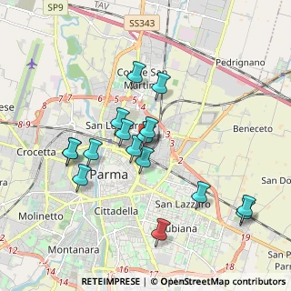 Mappa Via Trieste, 43122 Parma PR, Italia (1.79625)