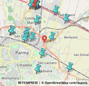 Mappa Via Maestri del Lavoro, 43122 Parma PR, Italia (2.44211)