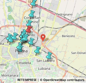 Mappa Via Maestri del Lavoro, 43122 Parma PR, Italia (2.15316)