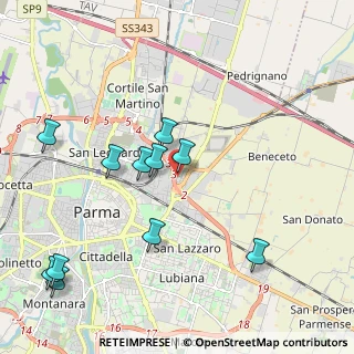 Mappa Via Maestri del Lavoro, 43122 Parma PR, Italia (2.28455)