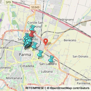 Mappa Via Maestri del Lavoro, 43122 Parma PR, Italia (1.794)