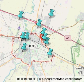Mappa Via Maestri del Lavoro, 43122 Parma PR, Italia (3.00182)