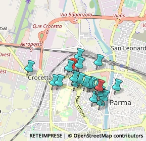 Mappa Via Battisti Pontiroli, 43126 Parma PR, Italia (0.7605)