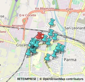 Mappa Via Renzo Ildebrando Bocchi, 43126 Parma PR, Italia (0.681)