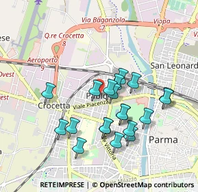 Mappa Via Renzo Ildebrando Bocchi, 43126 Parma PR, Italia (0.8415)