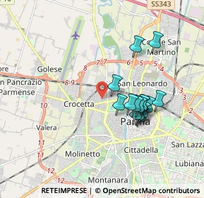 Mappa Via Battisti Pontiroli, 43126 Parma PR, Italia (1.56467)