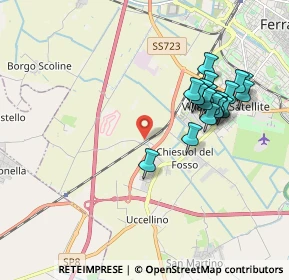 Mappa Via Vecchio Reno, 44124 Ferrara FE, Italia (1.854)