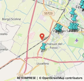 Mappa Via Vecchio Reno, 44124 Ferrara FE, Italia (3.679)