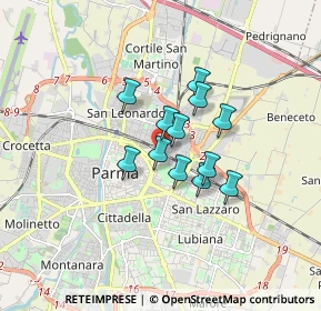 Mappa Via Abruzzi, 43122 Parma PR, Italia (1.115)