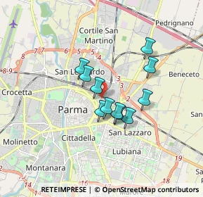 Mappa Via Abruzzi, 43122 Parma PR, Italia (1.24)