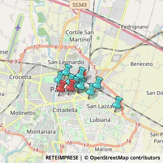 Mappa Via Abruzzi, 43122 Parma PR, Italia (1.03083)