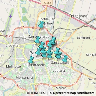 Mappa Via Abruzzi, 43122 Parma PR, Italia (1.06125)