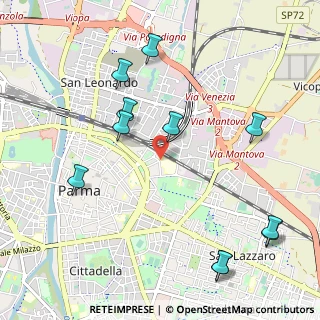 Mappa Via Abruzzi, 43122 Parma PR, Italia (1.26273)