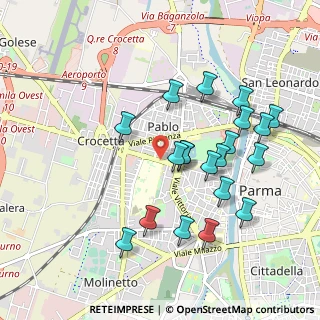 Mappa Ospedale Maggiore di Parma, 43125 Parma PR, Italia (0.9675)