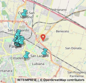 Mappa VIA DELLA CERTOSA, 43122 Parma PR, Italia (2.40467)