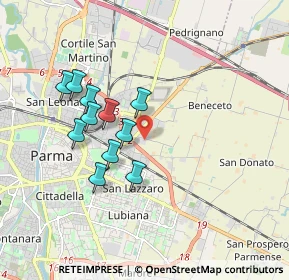 Mappa VIA DELLA CERTOSA, 43122 Parma PR, Italia (1.57727)