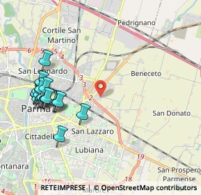 Mappa VIA DELLA CERTOSA, 43122 Parma PR, Italia (2.3145)