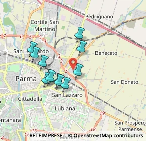 Mappa VIA DELLA CERTOSA, 43122 Parma PR, Italia (1.51273)