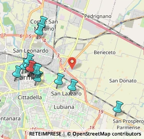 Mappa VIA DELLA CERTOSA, 43122 Parma PR, Italia (2.39647)