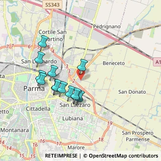 Mappa VIA DELLA CERTOSA, 43122 Parma PR, Italia (1.67538)