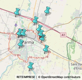 Mappa VIA DELLA CERTOSA, 43122 Parma PR, Italia (3.5475)
