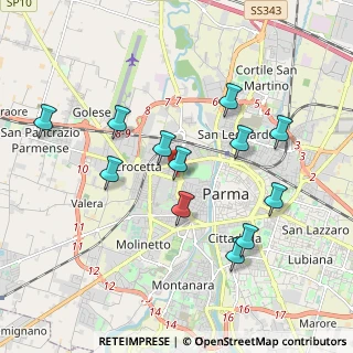 Mappa Via A. M. Pesenti, 43125 Parma PR, Italia (1.8825)