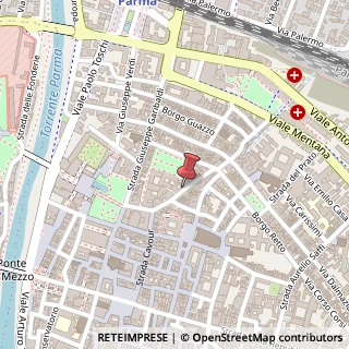 Mappa Borgo del Parmigianino, 4, 43121 Parma, Parma (Emilia Romagna)