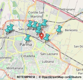 Mappa Via Ettore Regalia, 43122 Parma PR, Italia (1.84091)