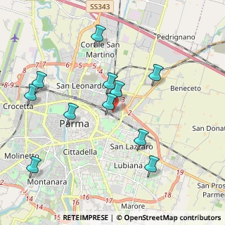 Mappa Via Ettore Regalia, 43122 Parma PR, Italia (2.06364)