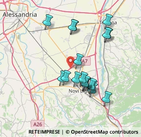 Mappa Raccordo Autostradale, 15068 Novi ligure AL, Italia (6.96056)