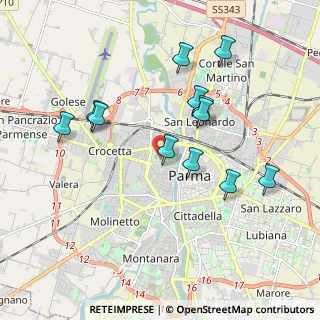 Mappa Via John Fitzgerald Kennedy, 43125 Parma PR, Italia (1.8625)