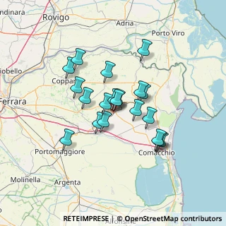 Mappa Via Guglielmo Marconi, 44025 Massa Fiscaglia FE, Italia (10.6315)