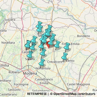 Mappa Via Cavezzo Camposanto, 41031 Camposanto MO, Italia (10.1315)