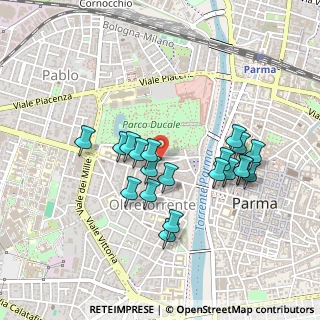 Mappa Vicolo Grossardi, 43125 Parma PR, Italia (0.418)