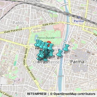 Mappa Vicolo Grossardi, 43125 Parma PR, Italia (0.256)