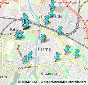 Mappa Strada Macedonio Melloni, 43122 Parma PR, Italia (1.056)