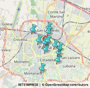 Mappa Strada Macedonio Melloni, 43122 Parma PR, Italia (1.13333)