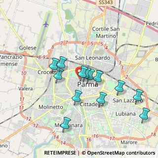 Mappa Piazzale Guiseppe Serventi, 43125 Parma PR, Italia (1.72154)