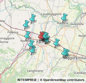 Mappa Via Faustino Tanara, 43122 Parma PR, Italia (9.3075)