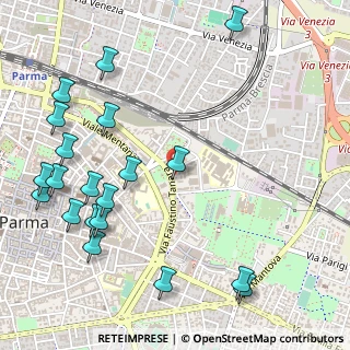 Mappa Via Faustino Tanara, 43122 Parma PR, Italia (0.6945)