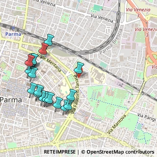Mappa Via Faustino Tanara, 43122 Parma PR, Italia (0.5785)